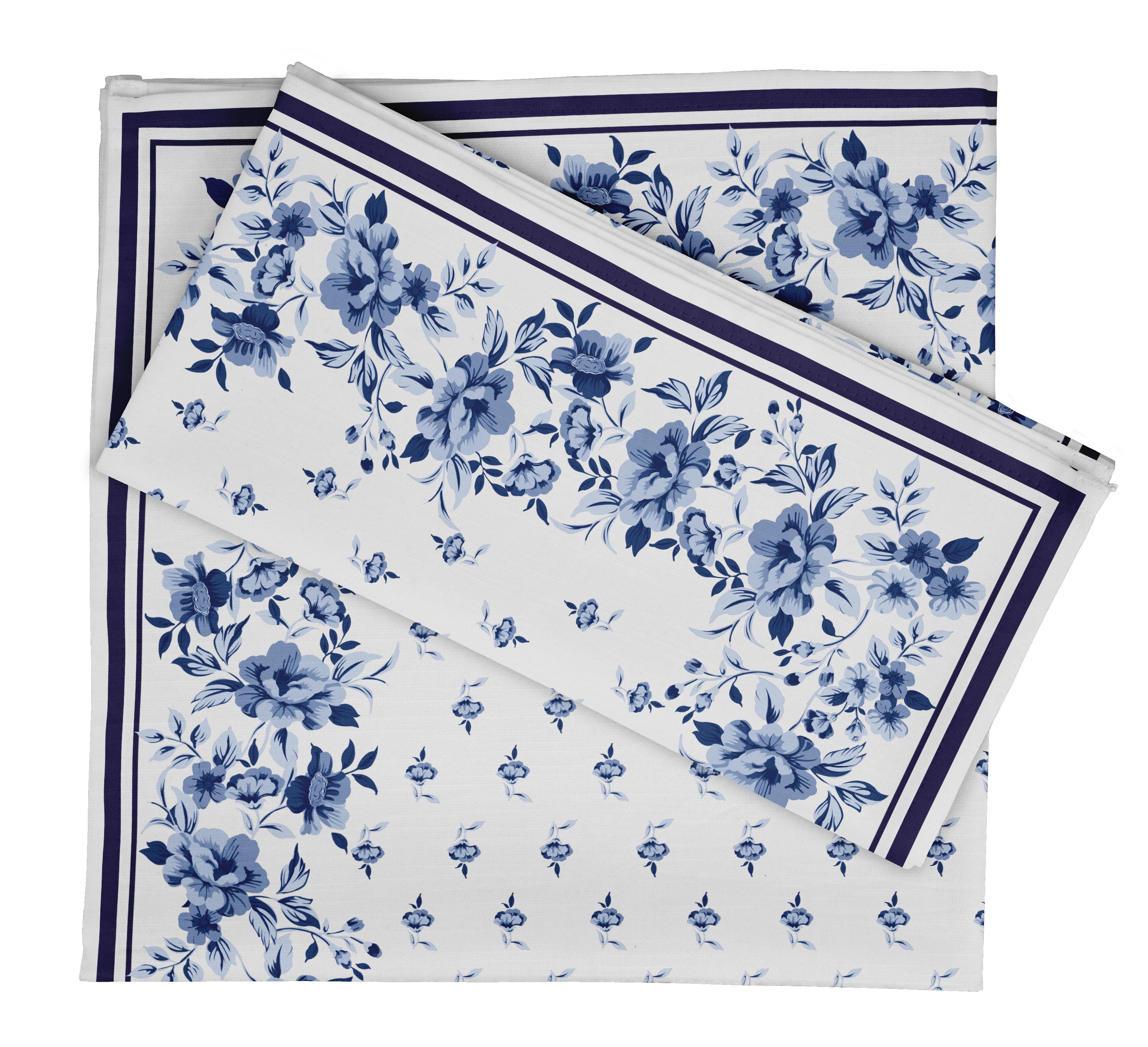Vargottam Collection de Luxe Linge de Table Décor Serviette en Coton Tissu Imprimé Serviettes Réutilisables Ensemble de 6, 20 X 20 - Floral Aquarelle Monochrome