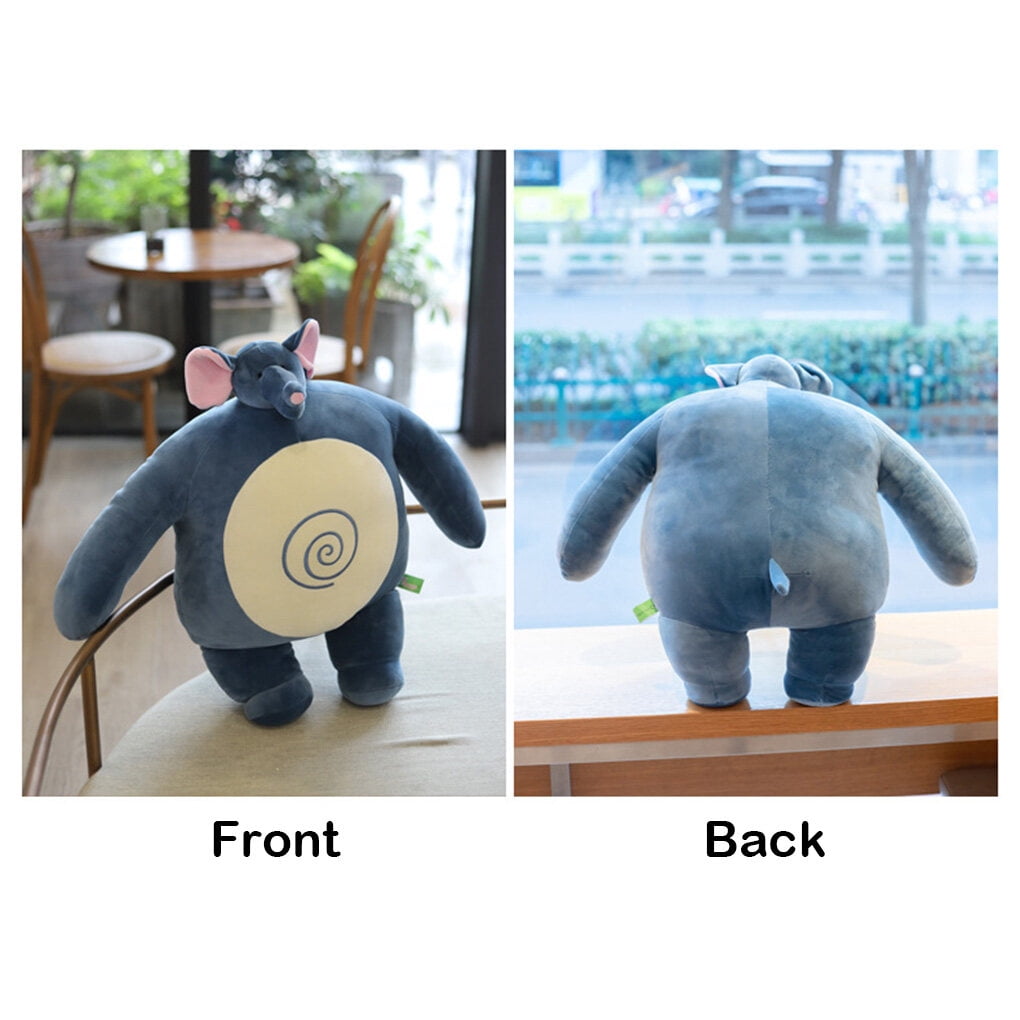 Teddy Bear Pillow Stuffed Big Muscle Tiny Head Teddy Bear Body Raccoon Toy Back Cushions Frog Elephant Hug Pillows Chair Cushion Birthday Frog 32CM