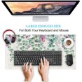 thumbnail image 5 of Eucalyptus Leaf Large Mouse Pad Watercolor Flowers Mouse Pad XXL Green Red Leaves Desk Mat 31.5x15.75 Inch,Spring/Summer Extended Keyboard Mat with Precision Stitched Edges and Non-Slip Rubber Base, 5 of 5