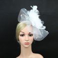 thumbnail image 2 of Chapeau de Cocktail pour Femmes Sinamay Fascinator Mariage Église Kentucky Derby Robe, 2 of 7