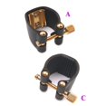 thumbnail image 3 of Saxophone Mouthpiece Leather Fastener Clip Ligatures for Alto Sax Accessories, 3 of 7