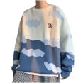 thumbnail image 3 of EGNMCR Pull Col Rond pour Hommes, Pull Unisexe Couple Mode Vache Manches Longues Pull Tricoté, 3 of 7