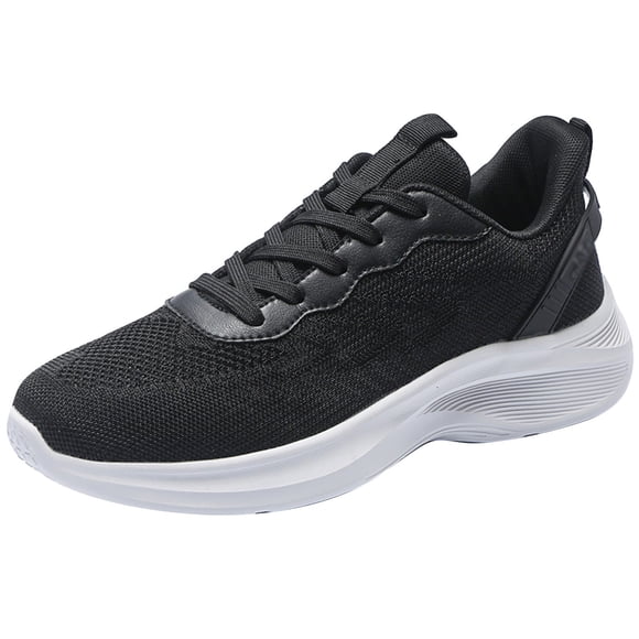 Fgnfyis Men's Summer Mesh Breathable Sports Shoes Fashionable Running Shoes Mens Sneakers Black