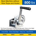 thumbnail image 2 of Small Crane Winch Manual Hoist Small Lift Towed Lifting Industries Mini Hand Winch Wire Rope Towed Lifting Winch, 2 of 7