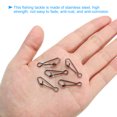 thumbnail image 4 of Unique Bargains 83Lbs Stainless Steel Fishing Snaps Swivels Clips Quick Change Black 150 Pack, 4 of 6