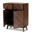 thumbnail image 4 of Baxton Studio Hartman Walnut Brown Finished Wood Shoe Cabinet, 4 of 11