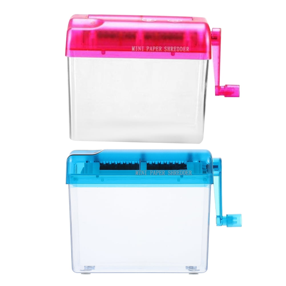 Raindrops 2Pcs Lightweight Manual Home Office Shredder Portable Paper Shredder for Document Safety