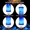 thumbnail image 3 of LED by the flameffekt, 4-position flamlampor, 2-pack, blue E26, 3 of 4