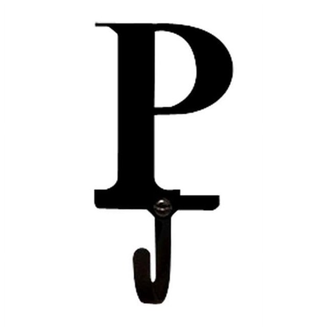 Village Wrought Iron WH-P-S Letter P Wall Hook Small