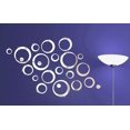 thumbnail image 3 of Circles Mirror Style Removable Decal Vinyl Art Wall Sticker Home Decor, 3 of 3