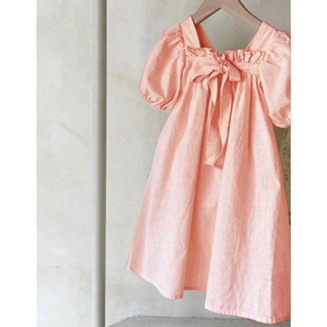 Nouvelle Mode 2023 Robe à Manches Courtes pour Filles Printemps Automne Coton Enfants Mignon Décontracté Floral Vestido Tenues