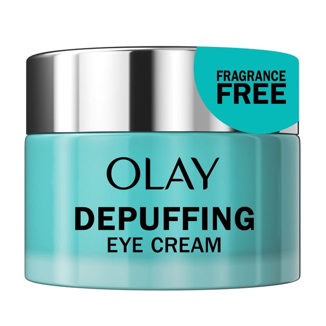 Olay DEPUFFING EYES HYALURONIC EYE CREAM, Fragrance-Free, 15 mL