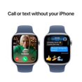 thumbnail image 4 of Open Box - Apple Watch Series 10 (GPS) 46mm Silver Aluminum Case with Denim Sport Band - Medium/Large, 4 of 6