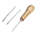 thumbnail image 4 of Ensemble d'Outils à Aiguille à Point de Main en Cuir avec Poignée en Laiton pour la Réparation de Chaussures à la Main, 4 of 14