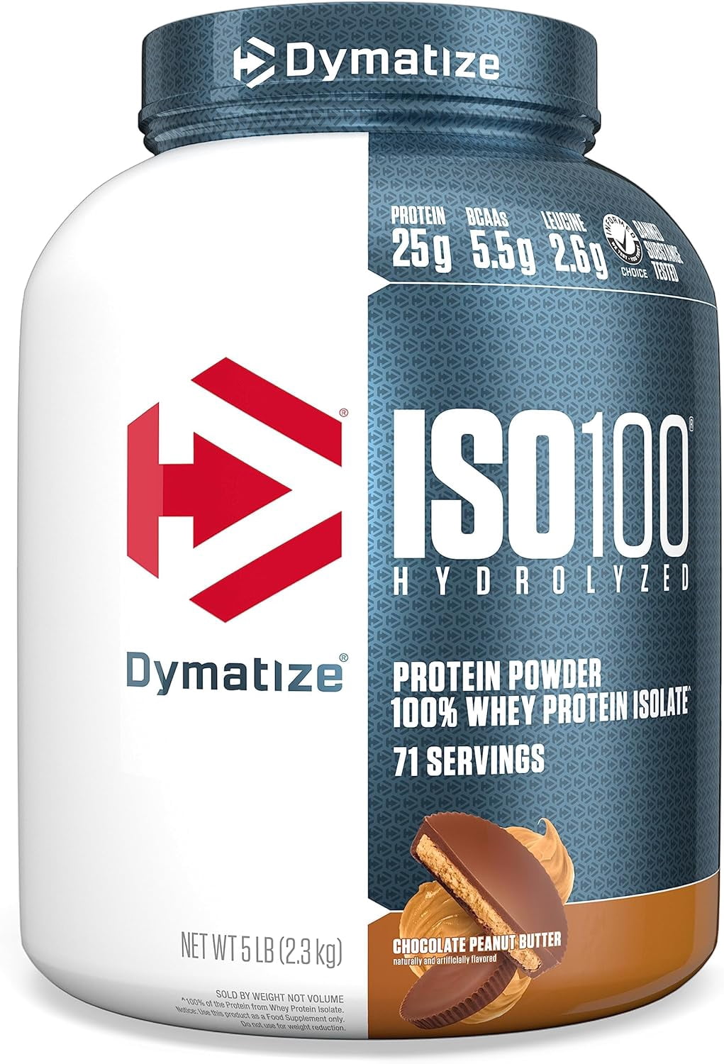 Dymatize Iso100 Chocolate Peanut Butter, 5 Pound
