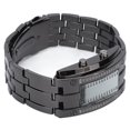 thumbnail image 4 of Men's Wrist Watch, Button Operation Business Watch Binary Time Mode Display  For Party For Boyfriend Men's Silver Black, 4 of 8