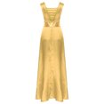 thumbnail image 4 of Sxiwei Robe Maxi Ample Longueur Cheville pour Femme, Tunique Superposée de Danse de Louange, Robe de Culte Liturgique Jaune 3TG, 4 of 7