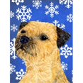 thumbnail image 1 of 11 x 15 Po. Drapeau de Jardin d'Hiver Border Terrier Flocons de Neige, 1 of 1