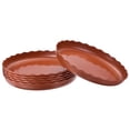 thumbnail image 1 of Unique Bargains 12' Plastic Wave Round Plant Pot Saucer Flower Drip Tray, Red 6 Pack, 1 of 5