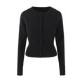 thumbnail image 1 of Women O neck Button Up Long Sleeve Cozy Cardigan Sweater, 1 of 5