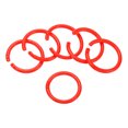 thumbnail image 1 of Unique Bargains Loose Leaf Rings Binder Ring, Red, 50 Pack, 1 of 6