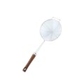 thumbnail image 2 of Stainless Steel Slotted Spoon, Essential Kitchen Tool with Wooden-Like Handle & Hook for Frying Food, Durable Colander for Straining Soups, Noodles & Vegetables, 2 of 6