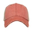 thumbnail image 4 of Unisex Men Women Solid Color Sun Hat Adjustable Baseball Cap Hip Hop Hat, 4 of 4