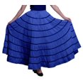 thumbnail image 1 of Phagun Jupe Longue Décontractée pour Femme, Bleu, Taille 8, 1 of 2