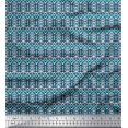 thumbnail image 1 of Soimoi Rayon Fabric Geometric Ethnic Printed Fabric 1 Yard 42 Inch Wide, 1 of 3