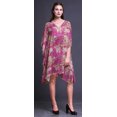 thumbnail image 3 of Bimba Caftan Court Aquarelle Robe Midi Plage Maillot de Bain par-Dessus WomensKaftan-S-L, 3 of 5