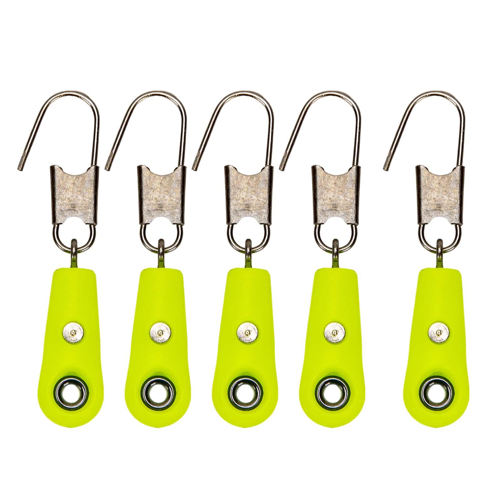 jinwen 5Pcs High Strength Sinker Sliders Weight Sinker Connector ing Barrel Swivels 3.2cmx0.6cmx0.5cm