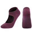 thumbnail image 1 of Ladies' Solid Color Backless Grip Socks Yoga Ankle Sports Socks Ladies' Anti Slip Slippers Socks, 1 of 2