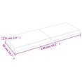 thumbnail image 2 of vidaXL Table Top Light Brown 140x50x(2-6)cm Treated Solid Wood Live Edge, 2 of 7