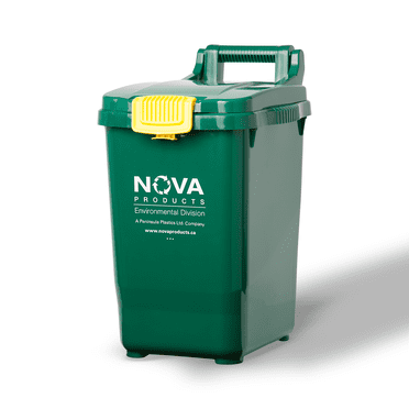 Nova Products 7 Gallons (28L) Mini Organic Bin - Retail Sticker & Custom, Composting Solution for Organic Waste, Food Waste Collection Compost Bin, Perfect for Home or Office Use - (Made in Canada)