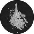 thumbnail image 1 of Ahgly Tapis d'Intérieur Lavable en Machine Carré Noir Nuit, 3 Pieds Carré, 1 of 7