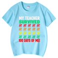 thumbnail image 4 of Hauts pour Filles Décontractés Imprimés Col Rond Manches Courtes pour Filles - et T-Shirts Confortables pour un Usage Quotidien, 4 of 6