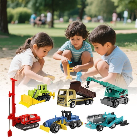 Hearth & Gear 1:64 Scale Alloy Construction Vehicle Set 6 Pack Mini Engineering Trucks With Blind Surprise (Cake Topper & Collectible) Kids Piano Keyboard Mat for Beginners Beads for Toddlers 2-4