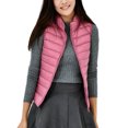 thumbnail image 1 of Innerwin Doudounes Manches Longues Gilet Matelassé Col Montant Chaud Rose TP, 1 of 3