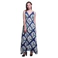 thumbnail image 1 of Bimba Robe Longue à Imprimé Floral pour Femmes Shibori à Bretelles Spaghetti, Col en V, Maxi, Tenue de Plage - X-Grand, 1 of 6