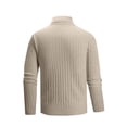 thumbnail image 4 of fatyb Chandail pour Hommes à Col Roulé Décontracté Tricoté Extensible à Manches Longues Hauts Chauds d'Automne Hiver pour Hommes, 4 of 5