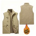 thumbnail image 2 of Veste en Molleton Homme Veste Cargo Extérieure Réversible pour Homme Imperméable, Doublée en Molleton, Multipoche, Style Décontracté Veste en Molleton pour Homme, 2 of 5