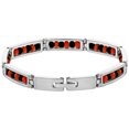 thumbnail image 1 of Bracelet à Maillons en Acier Inoxydable Protection Oeil Porte-Bonheur Perlé Elegua 8 Pouces, 1 of 4