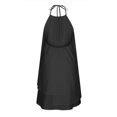 thumbnail image 5 of SMihono Robes Bohèmes d'Été pour Femmes Grande Taille Aguichant Mode Sans Manches Uni Col Rond Ample Robe Irrégulière pour Dames, 5 of 5