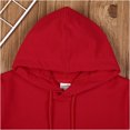 thumbnail image 4 of YONGHS Chandail à Capuche pour Enfants Garçons Filles Manches Longues avec Cordon de Serrage Tee-Shirt Athlétique avec Poches Rouge 150, 4 of 7