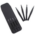 thumbnail image 5 of FESTFENDS 4Pcs High Precision Tweezers With Seamless Closure For Hair Removal And Daily Use Black, 5 of 5