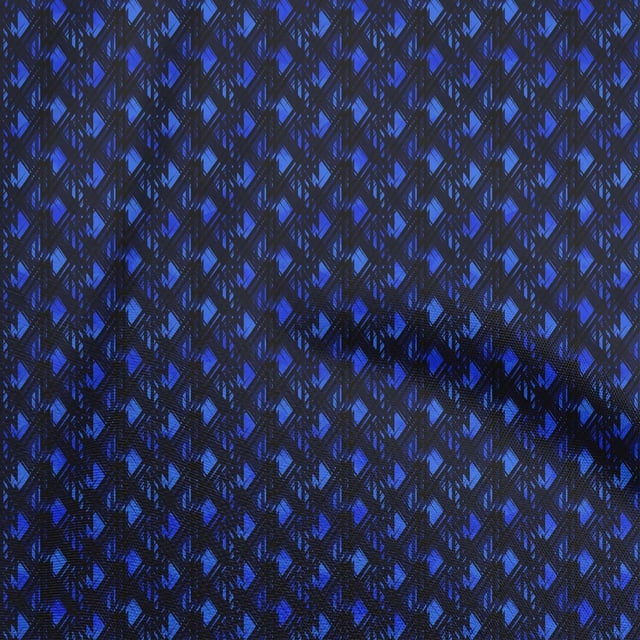 oneOone Velvet Medium Blue Fabric Abstracts Fabric For Sewing Printed Craft Fabric By The Yard 58 Inch Wide