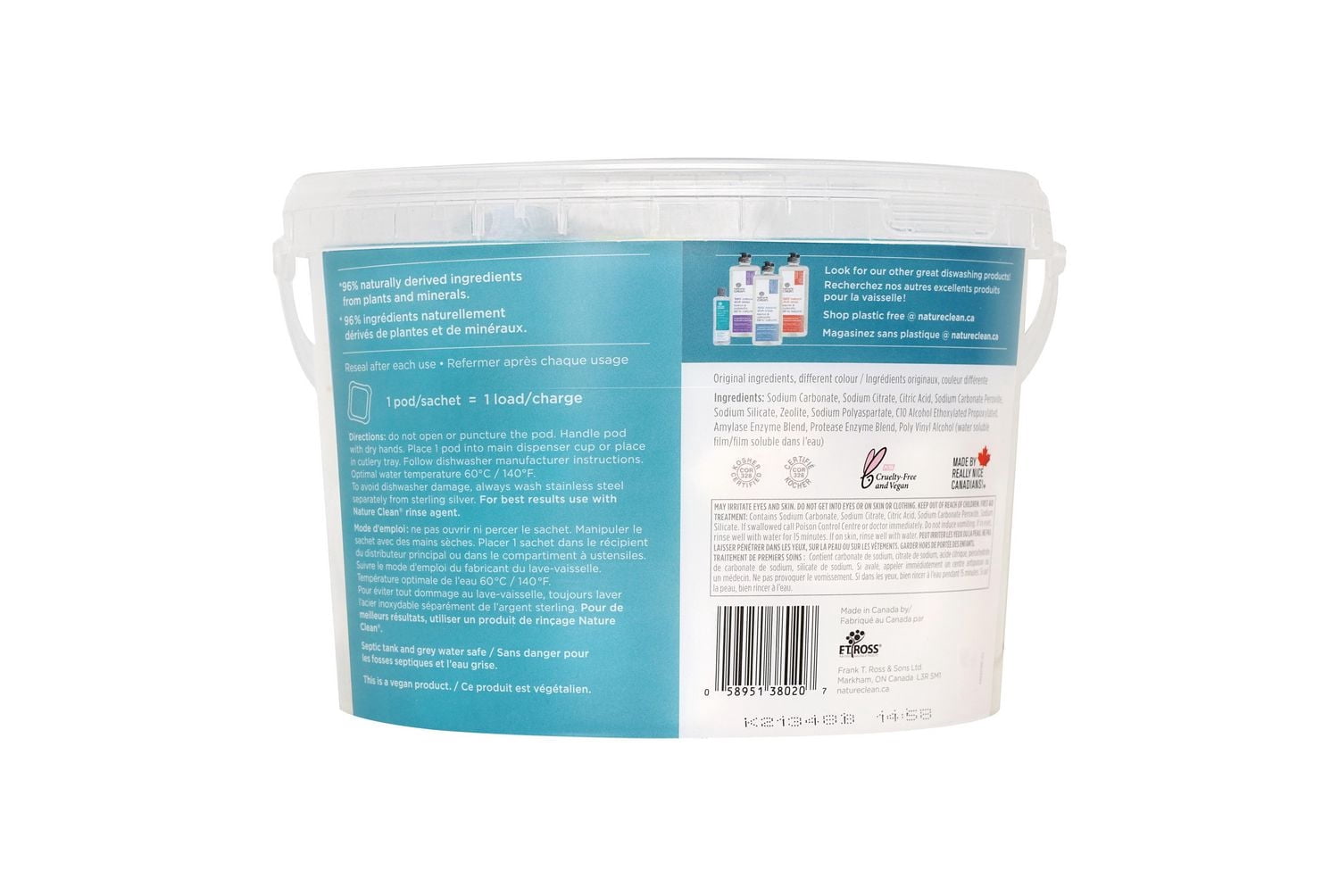 Nature Clean Sachets Pour Lave-Vaisselle Naturels à 96%