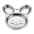 thumbnail image 1 of fheaev Plateau de Repas Compartimenté pour Enfants en Acier Inoxydable Vaisselle pour Bébé pour Manger à la Maison Mignon Plateau de Repas Compartimenté, 1 of 3
