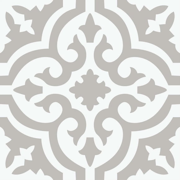 FloorPops Emilia Taupe Peel and Stick Floor Tiles Set of 20