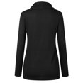 thumbnail image 1 of Femme Automne Hiver Manches Longues Casual Solide Pull-Over Top Chemisier, 1 of 7